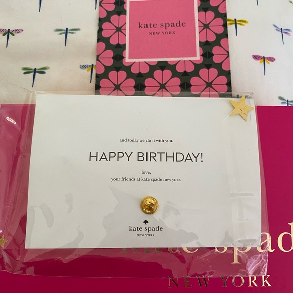 Kate Spade Pink Happy Birthday 🎈 pin - Picture 4 of 4
